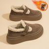 Platform Snow Boots Women's Winter Velvet Merad Loafer Cotton Shoes 2025 New One-pedal Versatile Birkenstocks