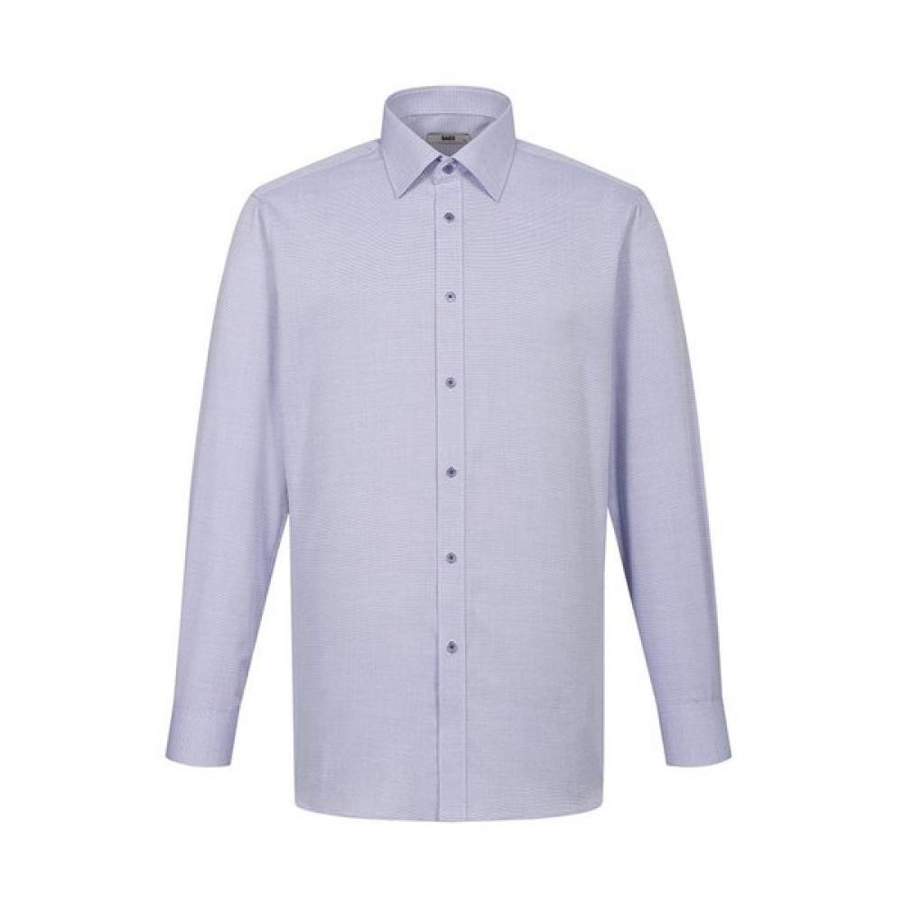 

DakS Men S Micro Pattern Regular Fit Long Sleeve Shirt dmp1Shdl123b1 Blue/110