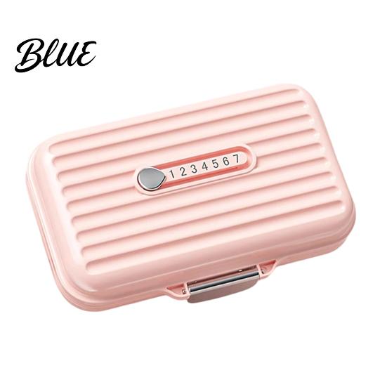 Capsule And Tablet Storage 7 Compartments Pill Box with Sealing Ring Lock Buckle