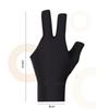 1Pc Spandex Snooker Billiard Cue Glove Pool Left Hand Open Three Finger Accessory Professional Billiards Gloves Left Hand Cover