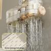 1PC Suction Cup Washbasin Storage Rack Self-Adhesive Bathroom Organizer No Drilling Required Punch-Free Installation