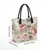Bolso de Lona con Estampado Floral Vintage