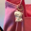 Key Chain Pendant 1Pair Bear Couple Magnetic Keychain Cute Cartoon Animal Doll Bag Pendant Key Chains Gifts For Lovers Ornaments