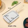 35x15cm Non-Stick Tamagoyaki Pan Granite Coated Rectangular For Frying Pan for All Stovetops Lightweight Design Black