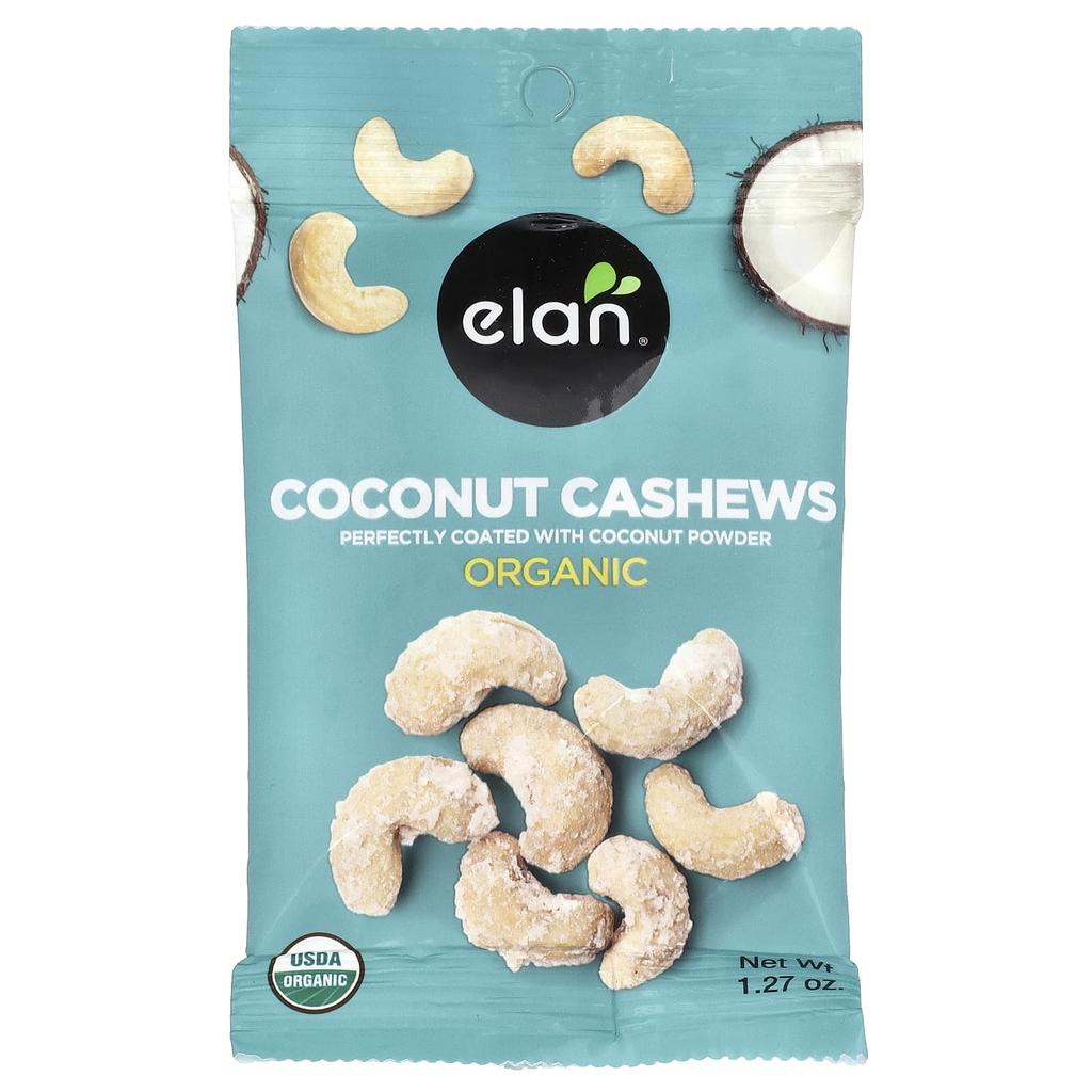 Elan, Organic Coconut Cashews, 1.27oz