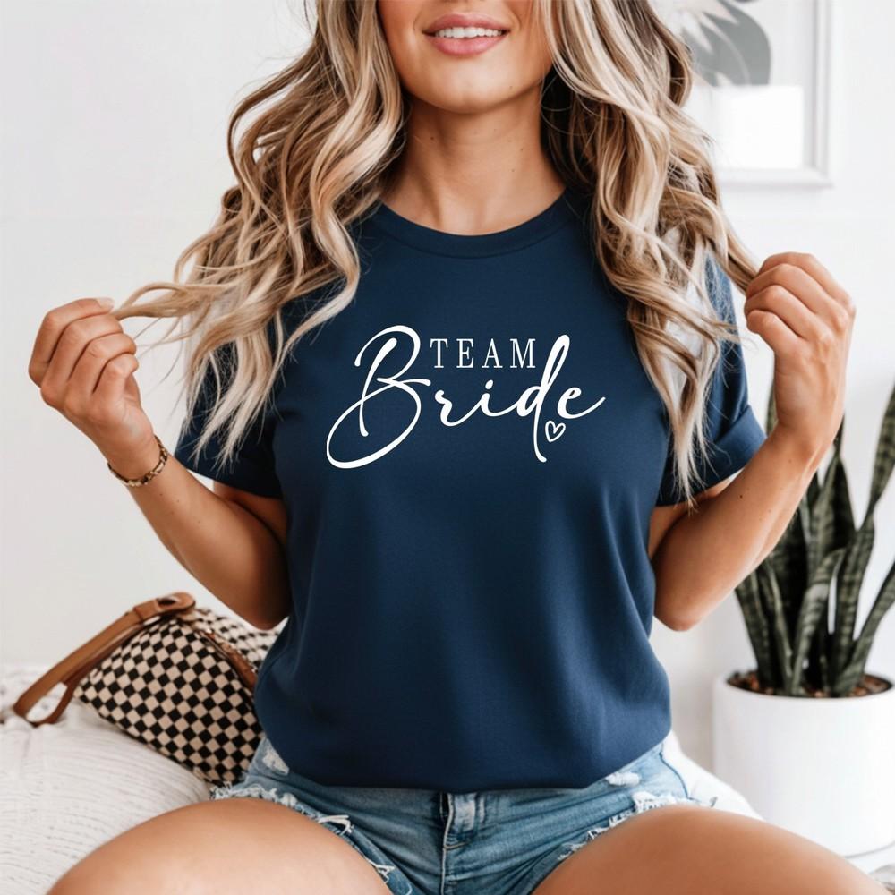 Wedding Party Team Bride Unisexs T Shirt Team Bridal Bridesmaid Graphic Tee