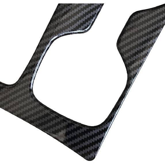 Ruihe Carbon Fiber Pattern Car Gear Shift Knob Console Panel Trims Cup Holder Frame Cover Compatible with Fit for Hyundai Santa Cruz 2022 2023 2024