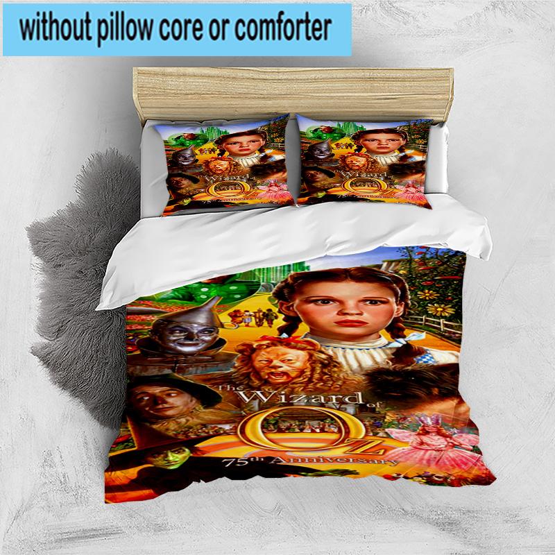 3PCS Wonderful Wizard Adventure 3pcs Bedding,Including 3PCS Duvet Cover And 2pcs Pillowcases Perfect for Christmas,Ideal for Bedroom, Dormitory