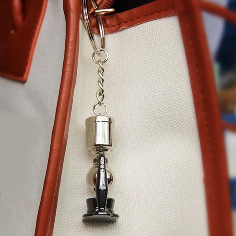 Stylish Coffee Themed Keychain Miniature Espresso Tool Keychain Authentic Coffee Accessories Charm for Fashion Lovers