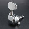 Acoustic Guitar Strings Button Metal Semi-Closed Guitar String Button Tuner Guitar Knob for Guitar or Acoustic Guitar Chrome