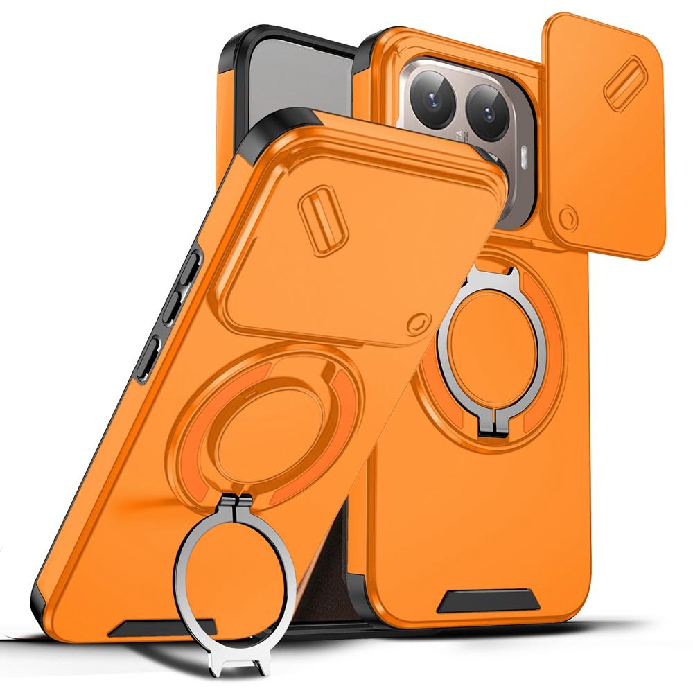 For Xiaomi 15T Pro Case for Xiaomi Mi 15T Cover Armor Magnetic Ring Holder Slide Lens Shockproof Coque for Mi15T 15TPro Funda