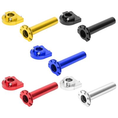 Aluminium Gasdrehgriffe 22mm 7/8Zoll Motorrad Gasgriff Lenkergriff Pit Dirt Bike Zubehör
