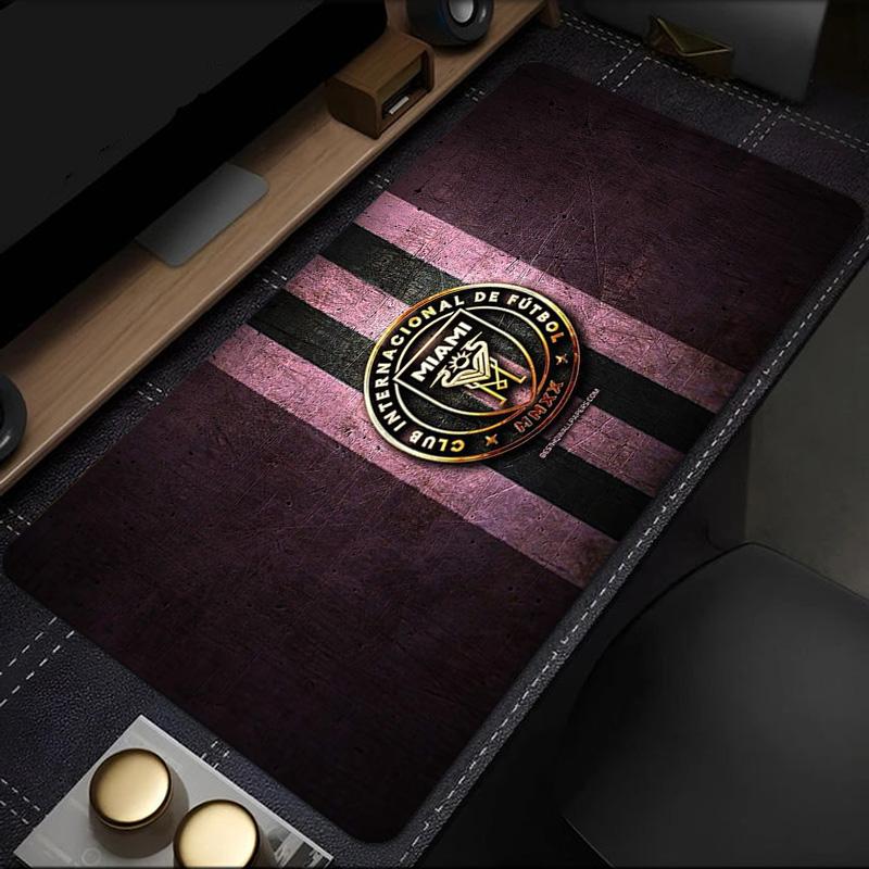 Inter Miami Fc Crest mouse pad, rubber base, esports desk mat, mouse pad for gamers and office use, gaming desk , easy to clean mat