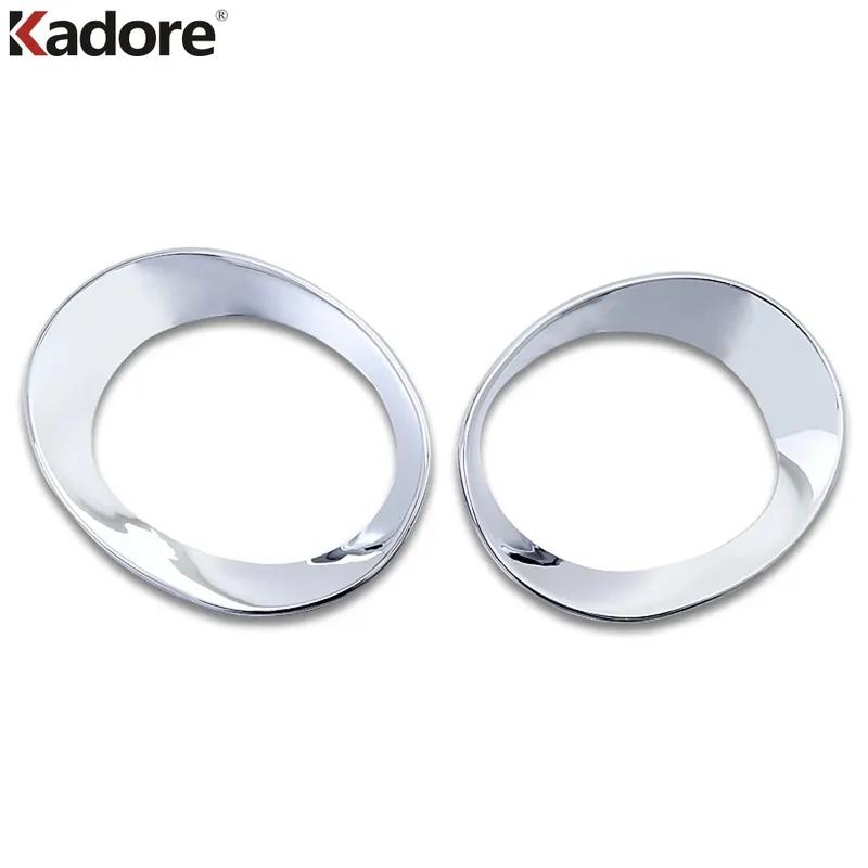 For Nissan Teana 2008 2009 2010 ABS Chrome Front Fog Light Lamp Cover Trim Front Foglight Bezel Molding Trims Car Accessories