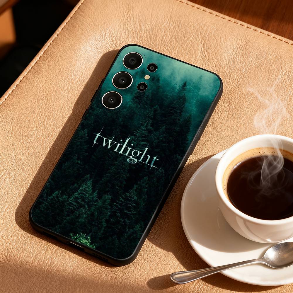 

T-Twilight Series Phone Case For Samsung S26,S25,24,23,22,30,21,10,9,Ultra,Plus,Lite,FE Soft Black Case Samsung S20fe