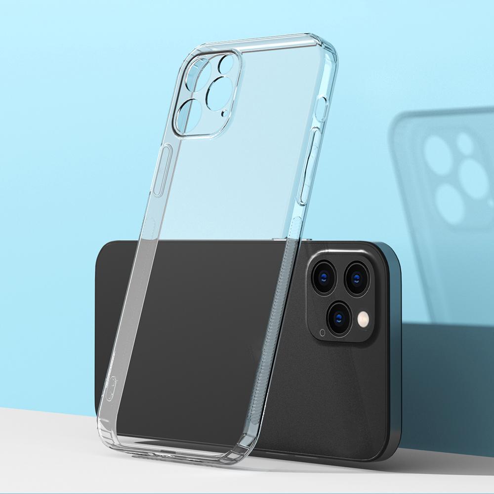 

Для iPhone 12 Pro 6,1 дюйма Противоскользящий каркас ТПУ чехол для телефона Не желтеющая прозрачная защитная крышка A