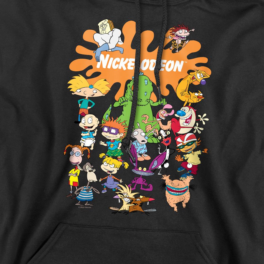 Nickelodeon Mens Splat Group Hoodie