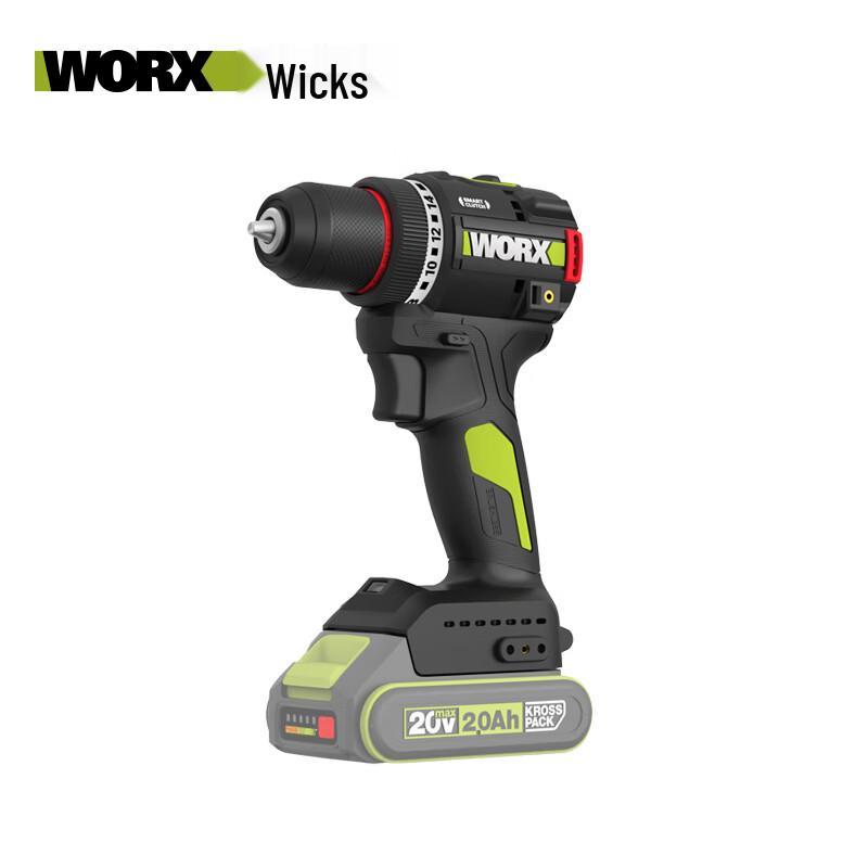 

Worx 20V Безщітковий Акумуляторний Дриль Штепсель CN (адаптер в комплекті)
