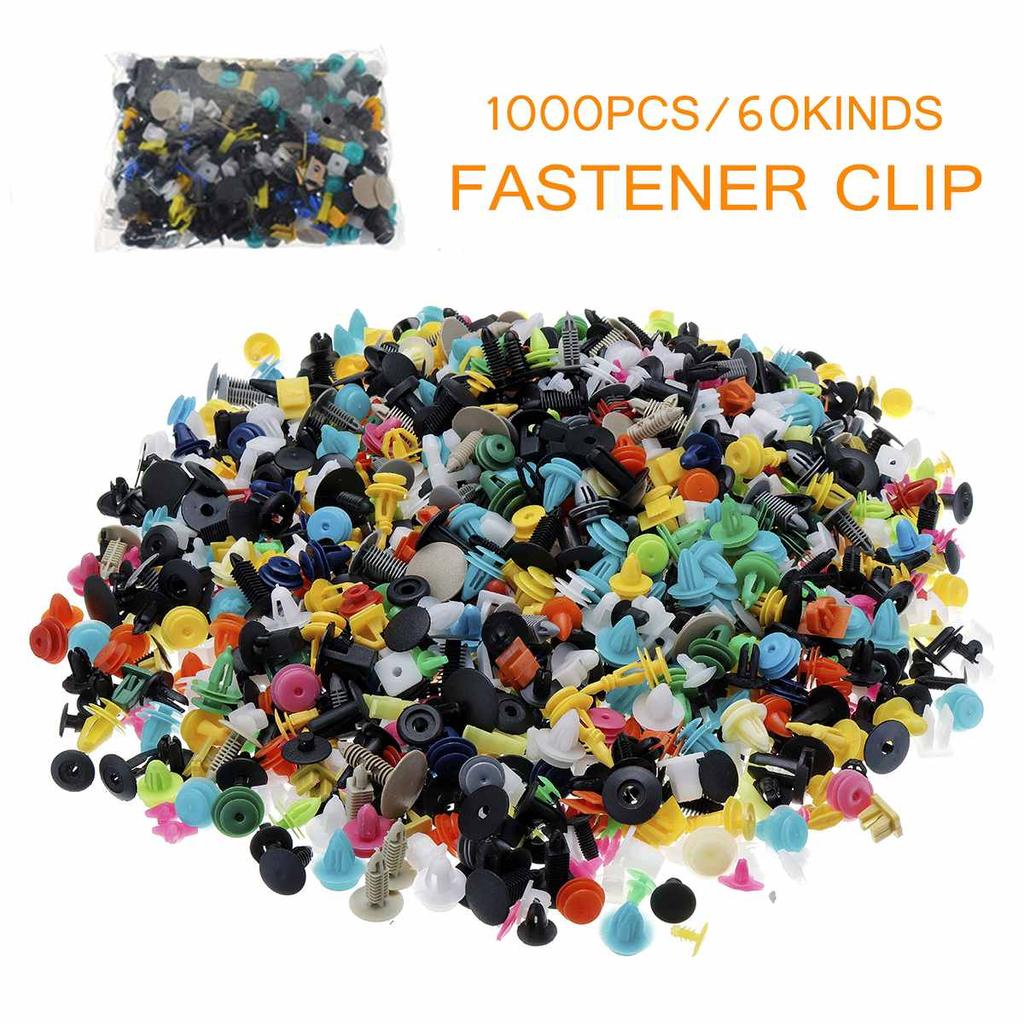 Auto Fastener Clips Rivet Retainer Push Engine Cover 500/800/1000PCS for Car Bumper Fender Door Trim Panel