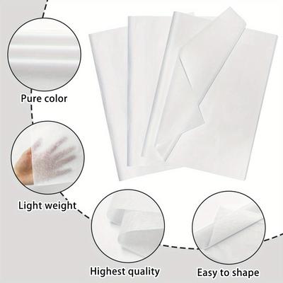 1 Set/100pcs 35x50cm White Tissue Art | For Wedding, Birthday, DIY, Holiday Packaging & Crafts Decoration