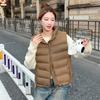 Stand-up Collar Down Cotton Vest Women's New Autumn and Winter Vest Vest Sleeveless Fashion Versatile Thickened Coat