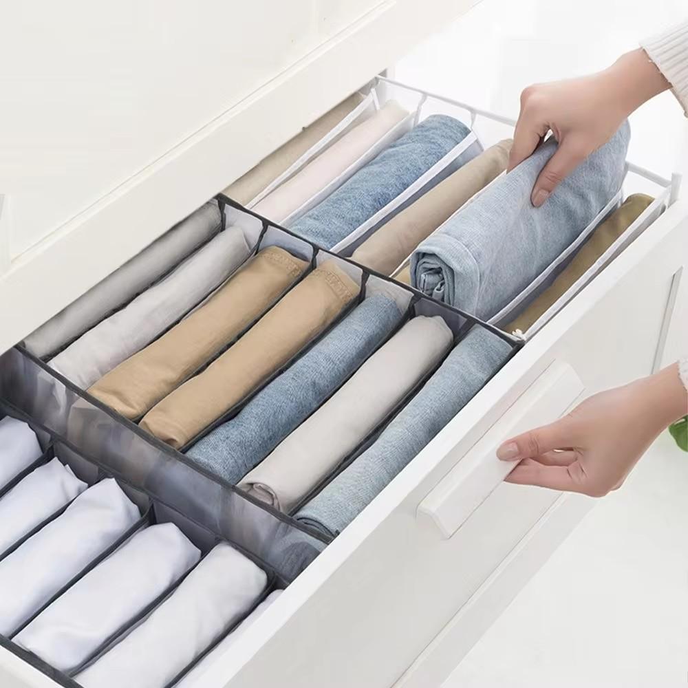 Trousers Clothes Storage Box Jeans Organizer Closet Drawer Compartment Box Bra Socks Underwear Organizer Box Clothes Organizers