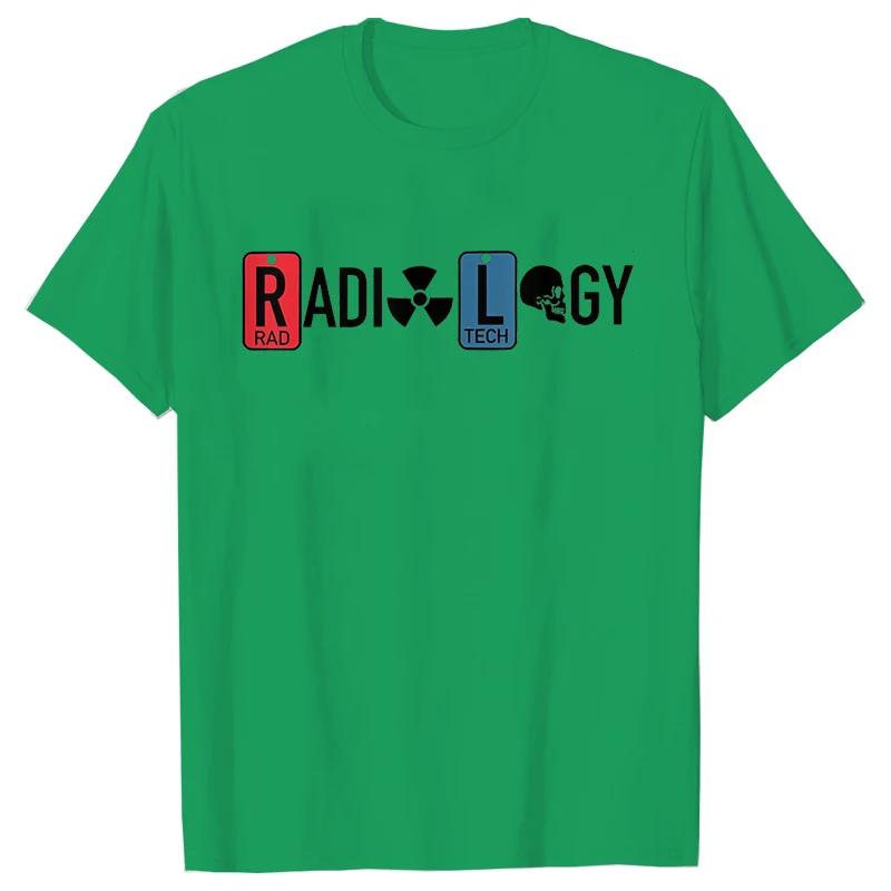 

Женская футболка с принтом «Радиология» Футболки с коротким рукавом и круглым вырезом Базовая одежда Летние футболки Графическая одежда Милые модные топы 4XL