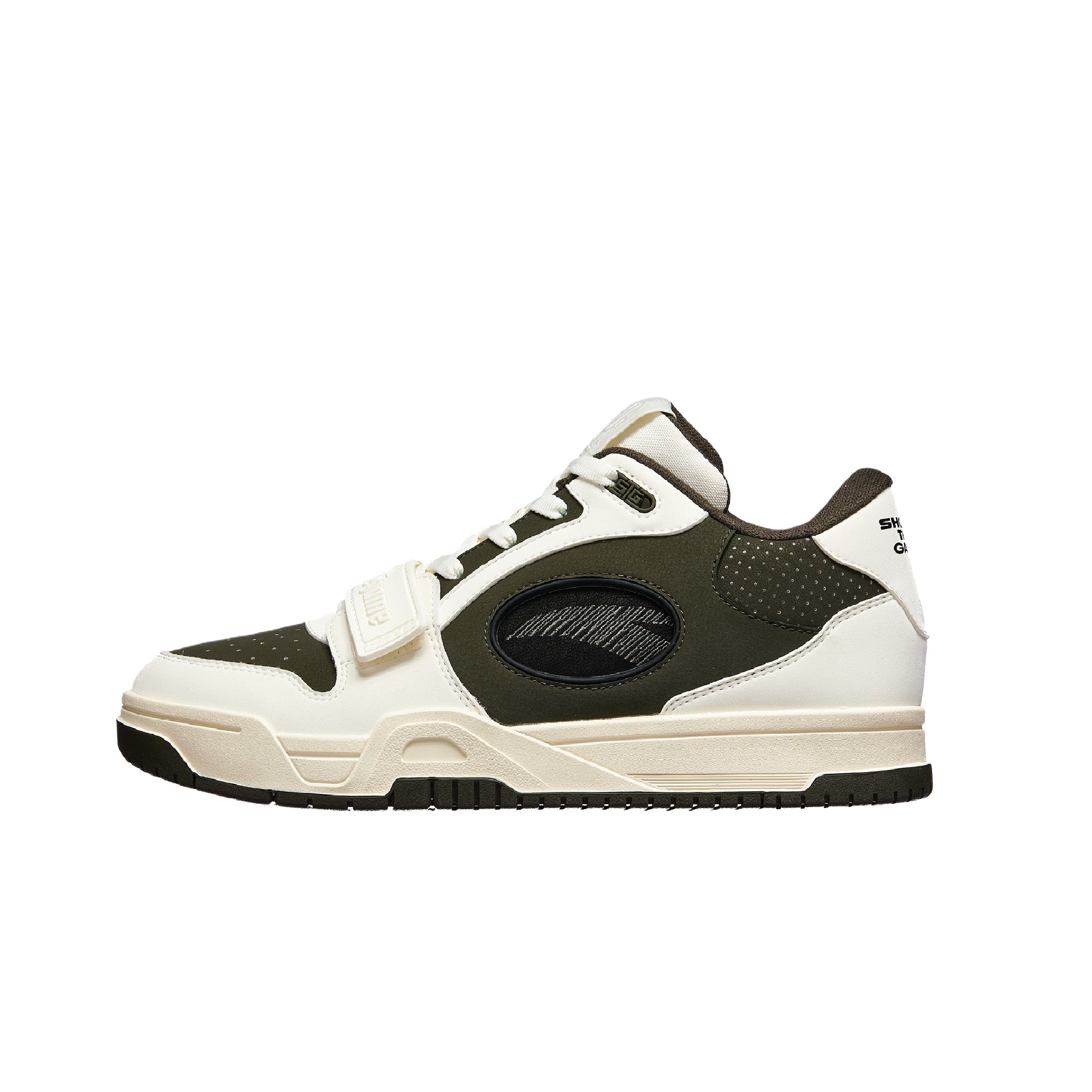 

Anta Stg Trendy Versatile Non-Slip Shock Absorbing Wear-Resistant Low-Top Skate Shoes Men sneaker Ivory-White Dark-Green 112541803-4 40