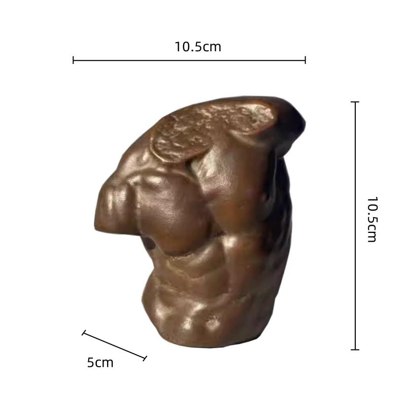 Seramik El Sanatları Yunan İnsan Figürü Heykeli Yarım Gövde Çıplak Dekoratif Figürinler Oda Dekorasyon Aksesuarları