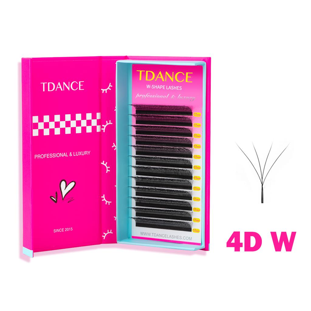 TDANCE W Shape Lash Soft Handmade 3d 4d 5d 6d 8d Premade Volume Fan C D 0.07MM Eyelashes Extension