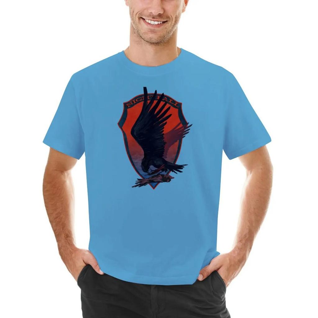 Nightfall Raven Emblem från Armored Core VI T-shirt kawaii kläder stora storlekar herr träningsskjortor