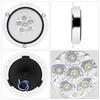 Aoling Truck Tail Light Round LED 12V 24V Trailer Light Truck Boat Trailer Truck Tail Light Turn Signal 2pcs (White)