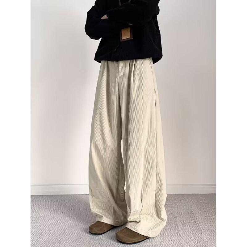 Maillard Yamamoto pants men's autumn and winter trendy brand velvet thickened drape lazy wind loose casual versatile wide-leg pants