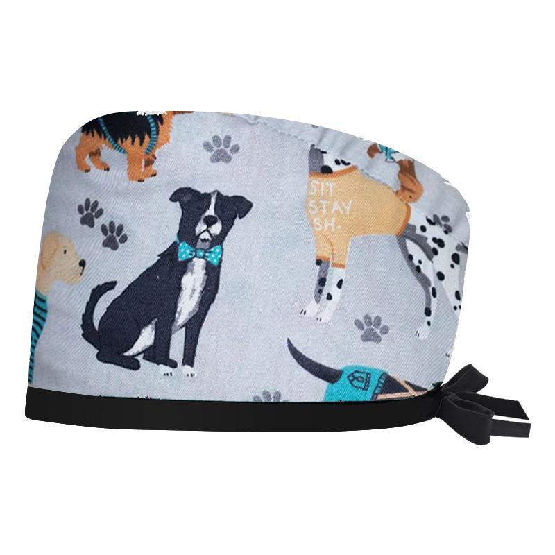 Women's Cotton Surgical Cap - Tie-up Medical, Dental, Salon, and Chemotherapy Head Coverings