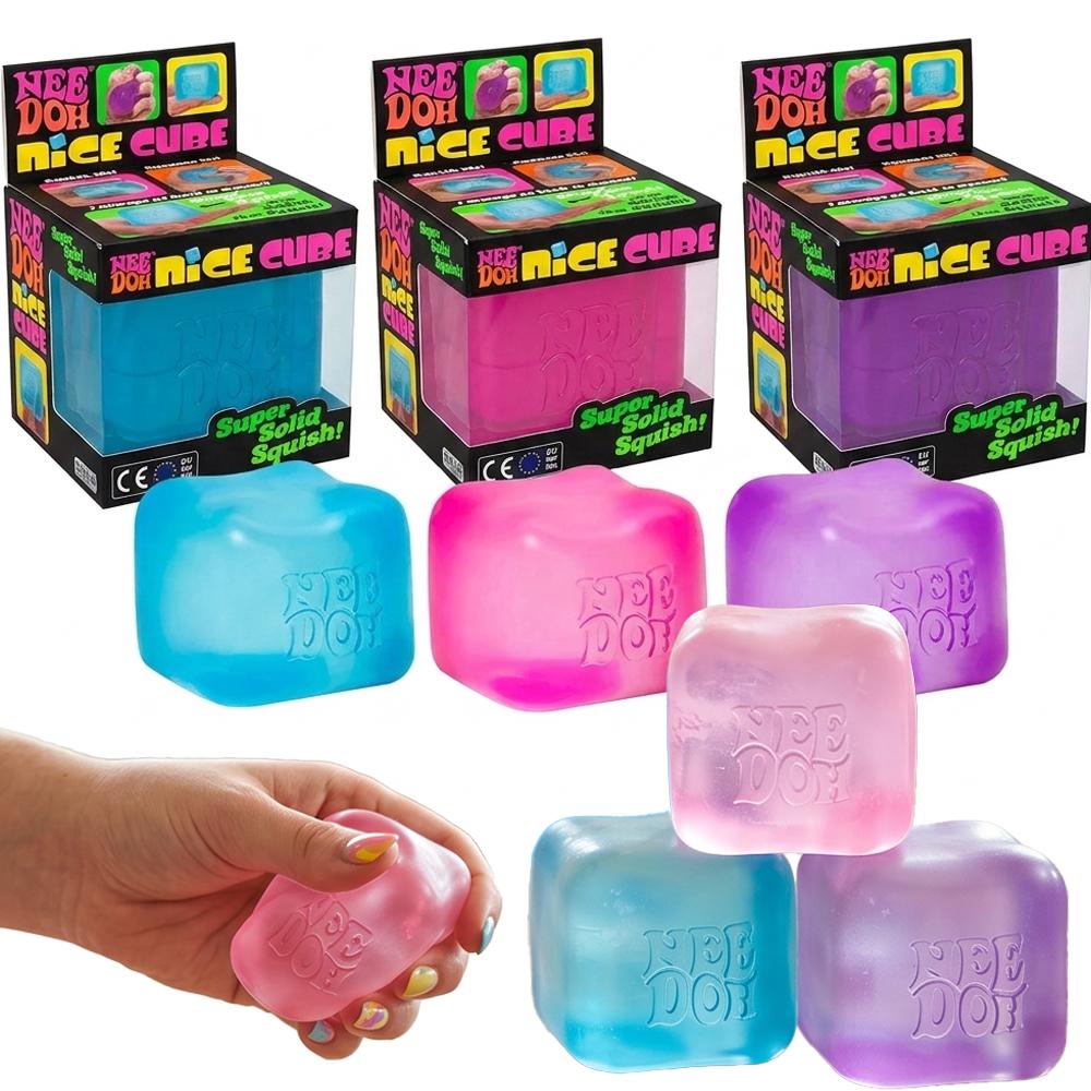 Schylling Needoh Nice Cube Sensory Anti-Stress Block Stress Relief Jigsaw Puzzle Toy for Pressure Relief And Souvenir