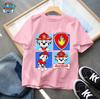 Paw Patrol Chase Boys T Shirt Puppy Dog Happy Birthday Numbers Children Girls T-shirts Summer Tops Clothes Kids Party Gift New