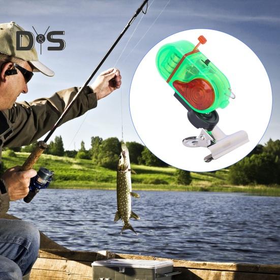 2Pcs Fishing Bite Alarm Lamp with Clip Night Fishing Rod Alert Light Electronic Bite Indicator Strike Sensor LED Lamp Sea Fishing Accessories