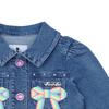 French Cat Denim Jacket With Ribbon Q51dbk060n3