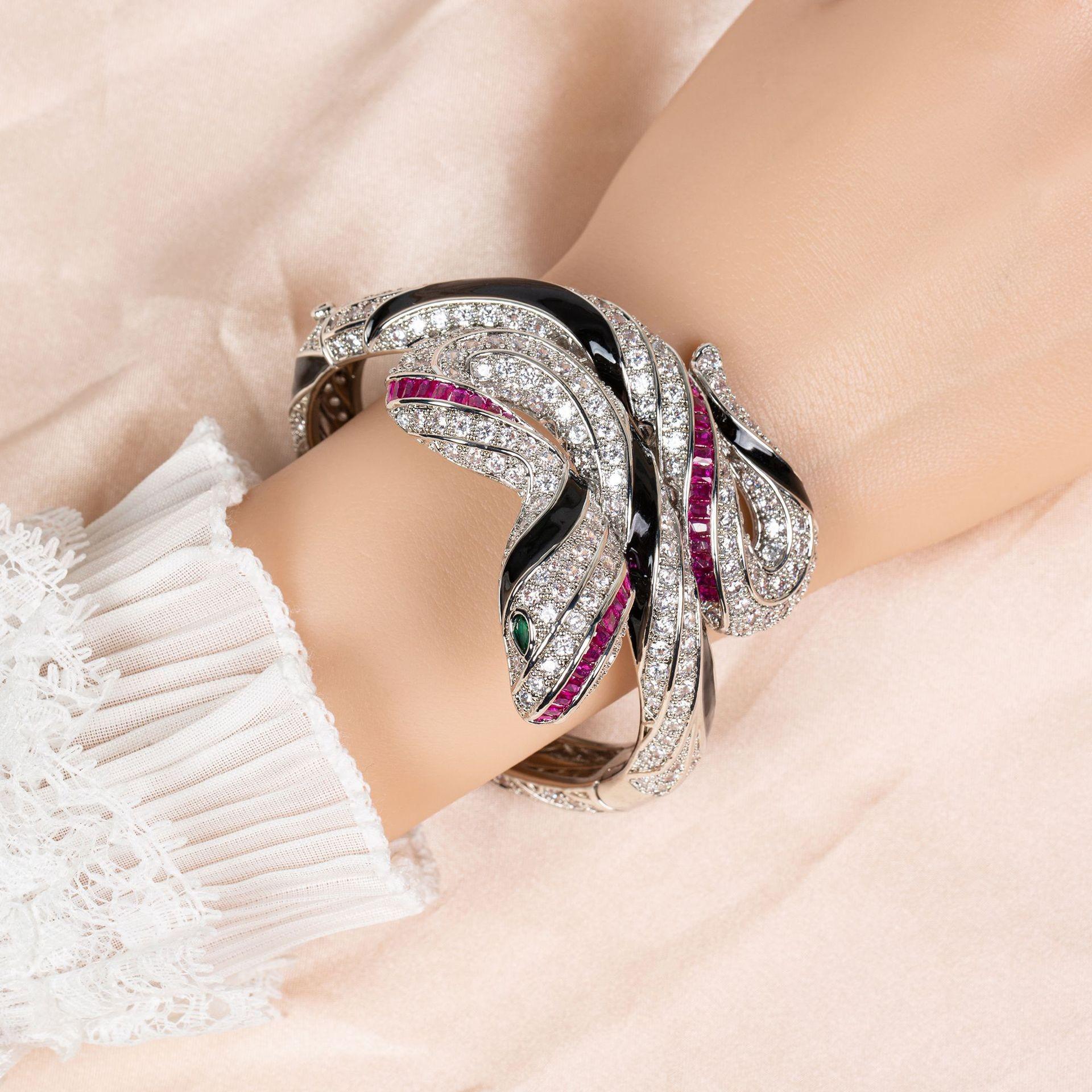 

Браслет Змея Духа с Покрытием из Настоящего Золота - Преувеличенный Европейский и Американский Стиль