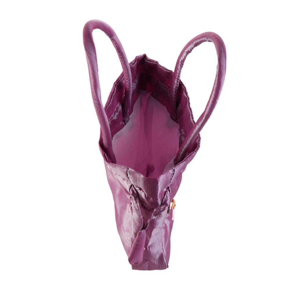 Leaf Embroidery Flower Handbag Satin Silk Small Purse Wallet Sweet Hanfu Drawstrings Bag  Shopping