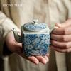 120ml Chinese Traditional Small Capacity Ceramic Teapots Hand-painted Blue and White Porcelain Tea Pot Kettle Handmade Tea Set