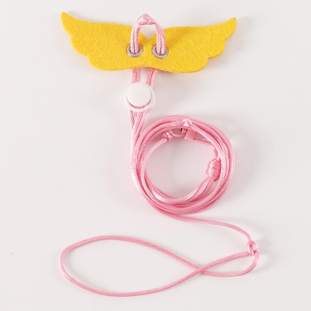 

Anti-lost Small Pet Harness Safety Buckle Adjustable Strap Guinea Pig Leash Escape-Proof Anti-bite Hamsters Harness Outdoor жовтий