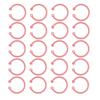 40 Pcs   Rings Multifunction Multiple Colors Round Hole Loose Lf Paper Single Rings