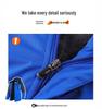 Cross-Border Outdoor Windproof Plus-Size Fleece-Lined Winter Windbreaker Jacket for Skiing and Fishing