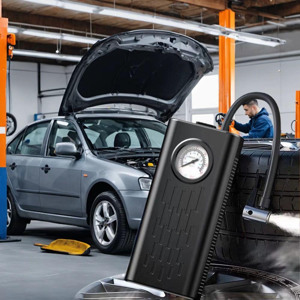 Pointer Pressure Gauge Electric Air Compressor Wireless Handheld Air Pump  Auto Bicycle