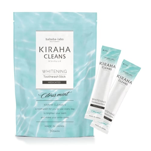 KIRAHACLEANS Mouthwash, Individually Wrapped, Portable, Made in Japan, for Bad Breath, Prevents Gum Disease and Tooth Decay, 1 Set/8ml x 30 Packets