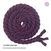 10mm Colored Cotton Rope - 1cm Thick Braided Rope for DIY Crafts, Weaving, Curtain Bundling, and More