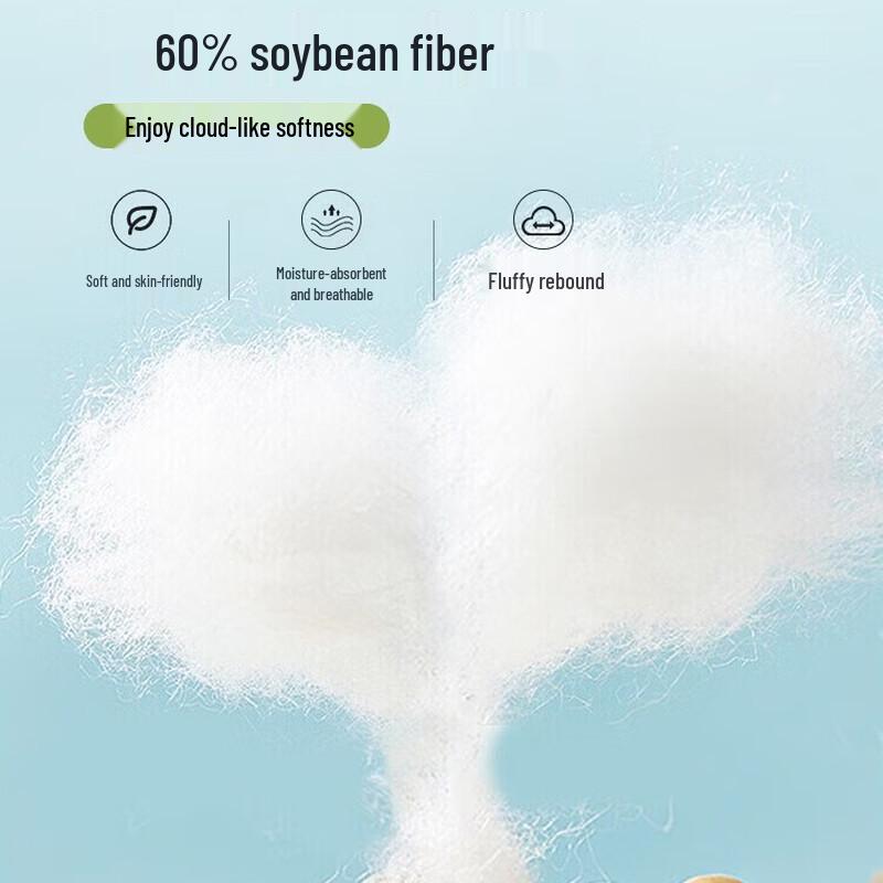 FUANNA 60% Soy Fiber Machine Washable Summer Quilt