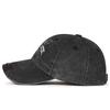 Zhen Yueqi Washed Big M Embroidery Baseball Cap