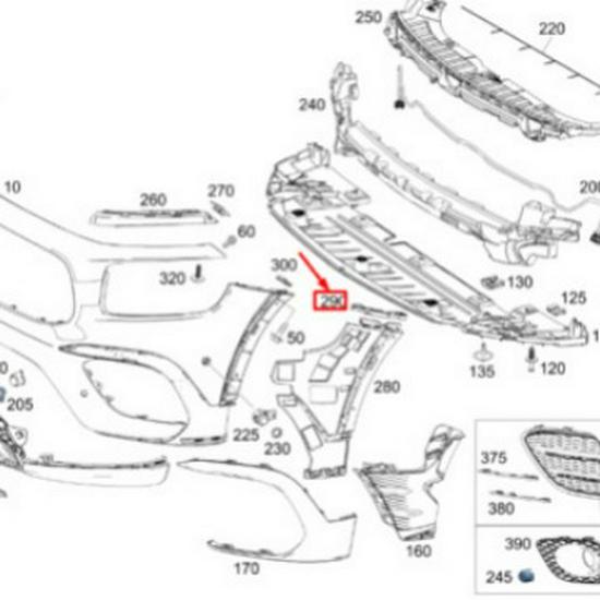 Front Bumper Brackets for Mercedes-Benz B-Class W247 (Left & Right) 2478857300, 2478857400